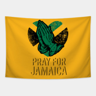 Pray for Jamaica! Hurricane Melissa Jamaican Support Gift Tapestry