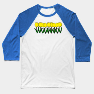 The Yellow Tulips Baseball T-Shirt