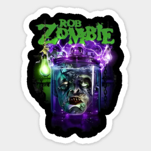 Horror White Metal Zombie Dark Rob White Horror Zombie Metal Rob lion Band Devil Whitesnake Extreme Singer 13 Sticker
