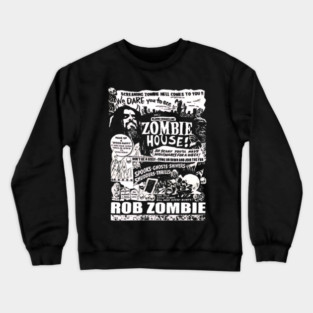 Horror White Metal Zombie Dark Rob White Horror Zombie Metal Rob lion Band Devil Whitesnake Extreme Singer 9 Crewneck Sweatshirt