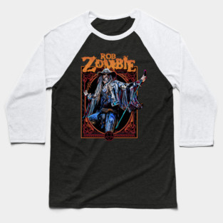 Horror White Metal Zombie Dark Rob White Horror Zombie Metal Rob lion Band Devil Whitesnake Extreme Singer 7 Baseball T-Shirt