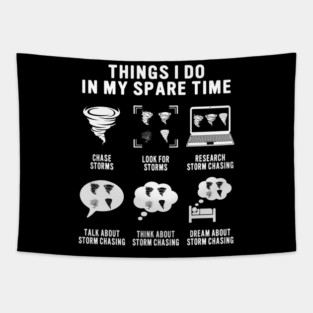 Hurricane Storm Chasing Chaser Tornado Hunter Meteorologist Tapestry