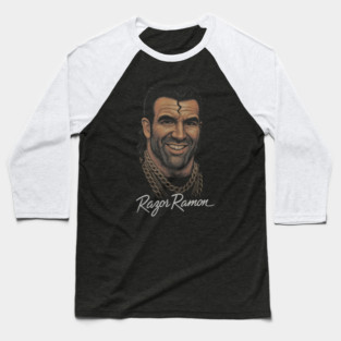 Razor Ramon Big Head Baseball T-Shirt
