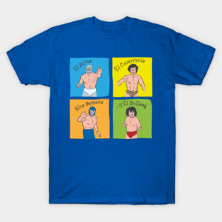 El Santo, El Cavernario, Blue Demon y El Bulldog T-Shirt