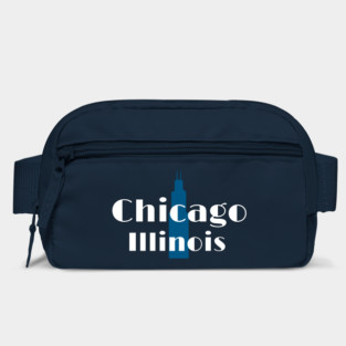 Art Deco Chicago Retro Illinois City Skyline Design Bag