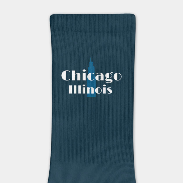 Art Deco Chicago Retro Illinois City Skyline Design by DonWillisJrArt