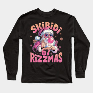 skibidi rizzmas 67 fuuny christmas six seven 4489 Long Sleeve T-Shirt