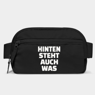 Hinten Steht Auch Was | Lustig Deutsch Spruch Bag