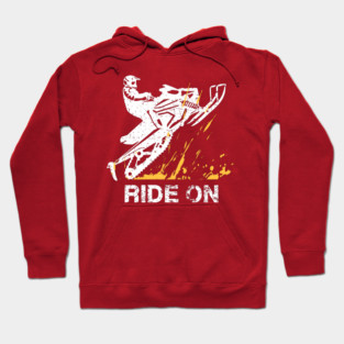 Snowmobile Sled Ride On Hoodie