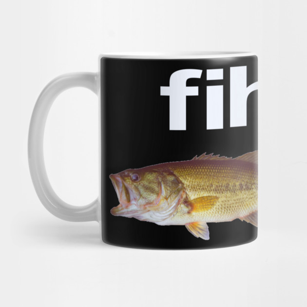 “Fih” Funny Misspelled Fish Meme, Simple Humor by OUTFITPAW