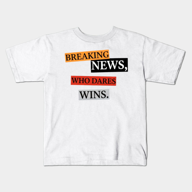 Breaking News! Kids T-Shirt by Art2Wear