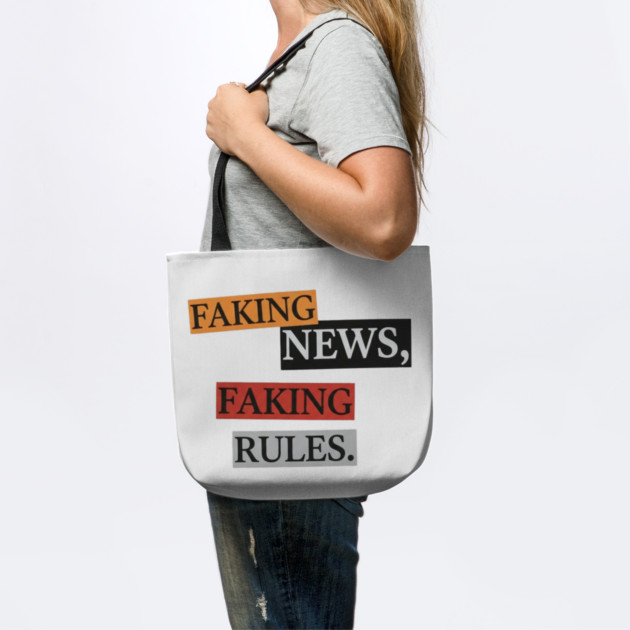 Faking News Rules Statement Pieces Inspired Art by Art2Wear