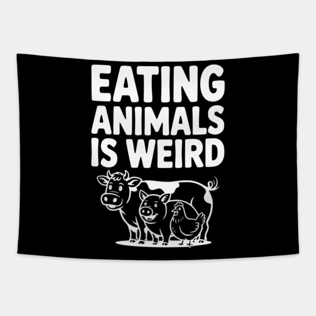 Eating Animals is Weird Tapestry by Frank Ring