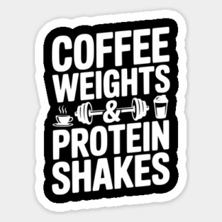 Coffee Weights and Protein Shakes Magnet