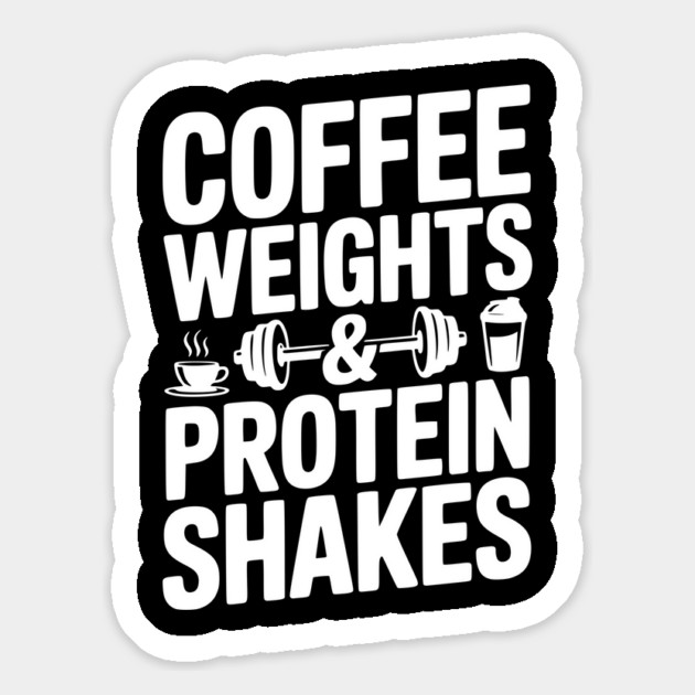 Coffee Weights and Protein Shakes Magnet by Frank Ring