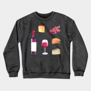 Red Wine - Tropical Smile Crewneck Sweatshirt