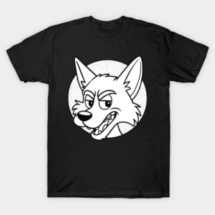 Smiling Wolf Head T-Shirt