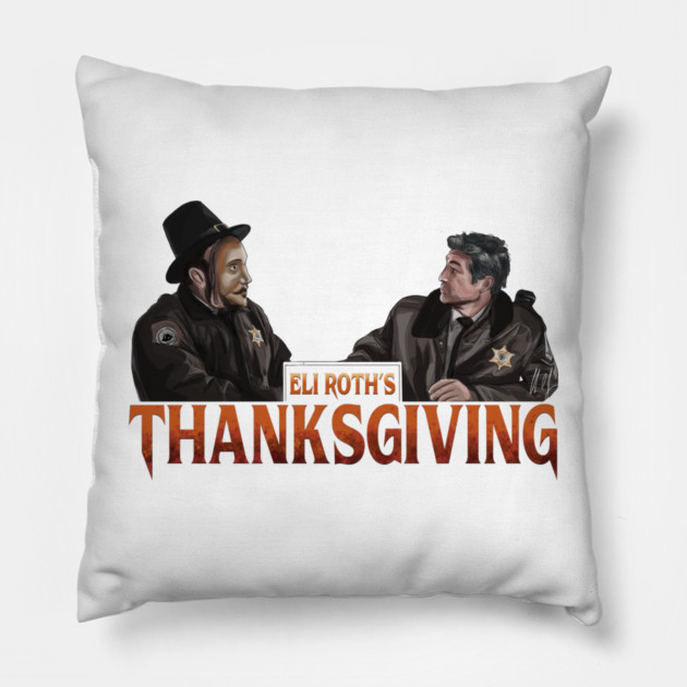 Thanksgiving: Sheriff and the Pilgrim Mask Pillow by 51Deesigns