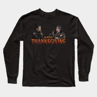 Thanksgiving: Sheriff and the Pilgrim Mask Long Sleeve T-Shirt
