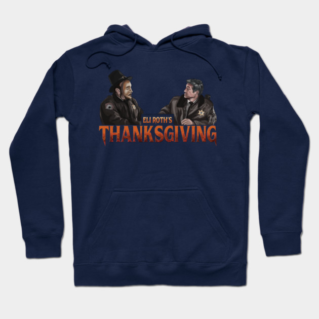 Thanksgiving: Sheriff and the Pilgrim Mask Hoodie by 51Deesigns