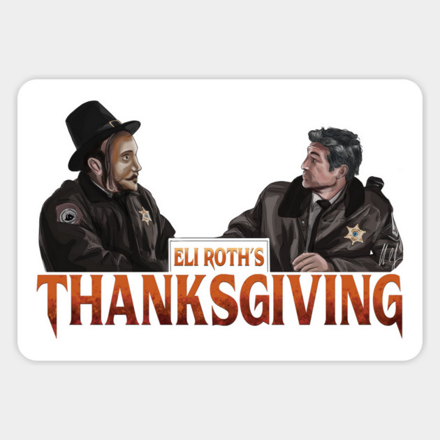 Thanksgiving: Sheriff and the Pilgrim Mask Magnet by 51Deesigns