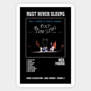 NEIL YOUNG - RUST NEVER SLEEPS || ALBUM TRACKLIST || Sticker