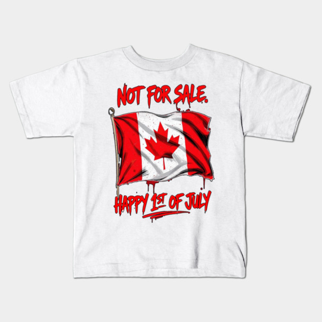 Canada Day Celebration - Proud Canadian Vibes Kids T-Shirt by Art2Wear
