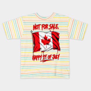 Canada Day Celebration - Proud Canadian Vibes Kids T-Shirt