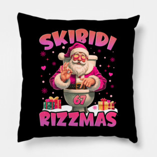 Skibidi 6 7 Rizzmas funny Pillow