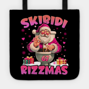 Skibidi 6 7 Rizzmas funny Tote