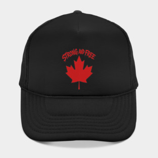 Strong and Free Canada Maple Leaf Pride Streetwear Hat