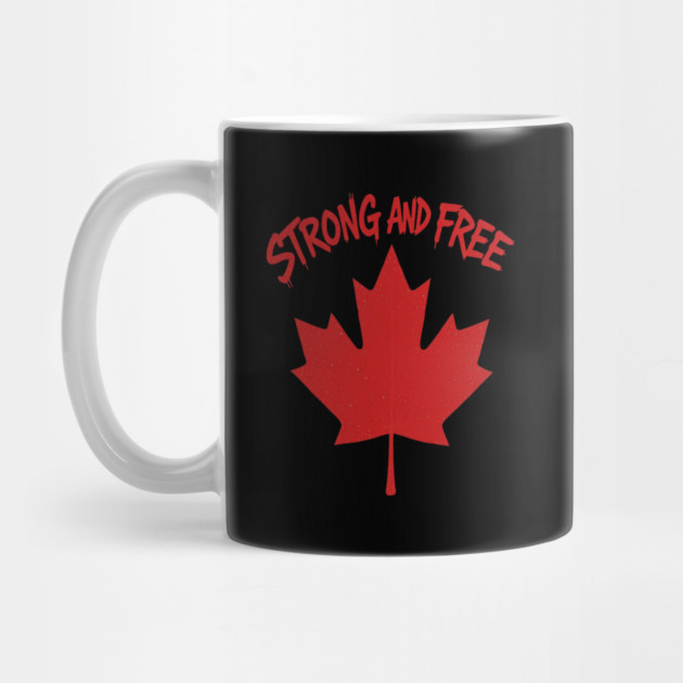 Strong and Free Canada Maple Leaf Pride Streetwear by Art2Wear