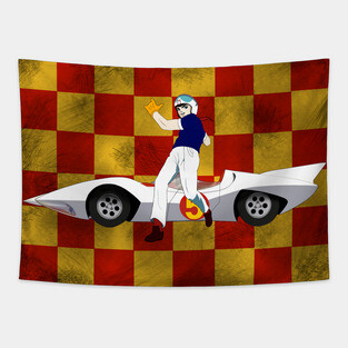 Speed Racer Leap - Distressed Tapestry
