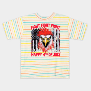 Happy 4th of July Patriotic Eagle Celebrate Kids T-Shirt