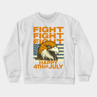 Patriotic Eagle USA Flag Happy 4th Of July Celebration Crewneck Sweatshirt