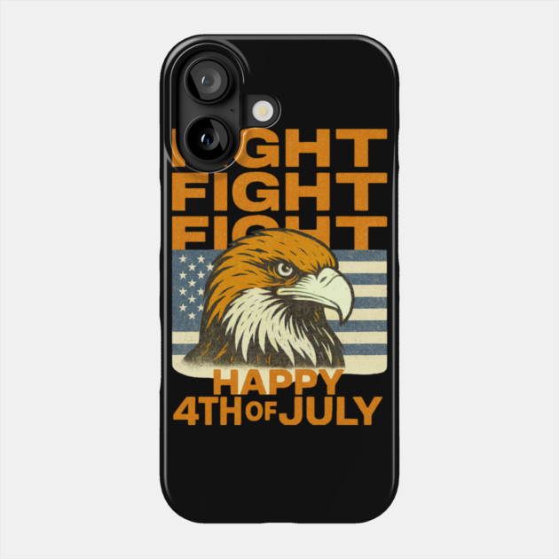Patriotic Eagle USA Flag Happy 4th Of July Celebration Phone Case by Art2Wear