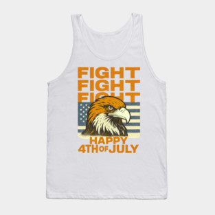 Patriotic Eagle USA Flag Happy 4th Of July Celebration Tank Top