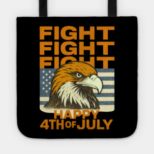 Patriotic Eagle USA Flag Happy 4th Of July Celebration Tote