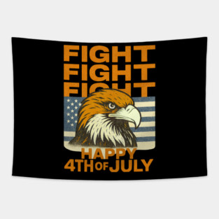 Patriotic Eagle USA Flag Happy 4th Of July Celebration Tapestry