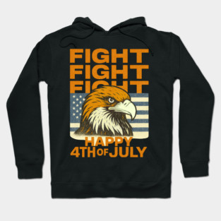 Patriotic Eagle USA Flag Happy 4th Of July Celebration Hoodie