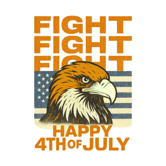 Patriotic Eagle USA Flag Happy 4th Of July Celebration by Art2Wear