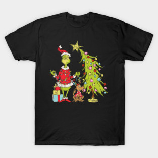 Grinch Christmas , Grinchy Christmas Tree T-Shirt