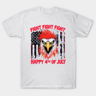 Fight for Freedom 4th of July Eagle Patriotic T-Shirt