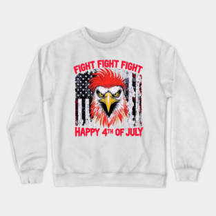 Fight for Freedom 4th of July Eagle Patriotic Crewneck Sweatshirt