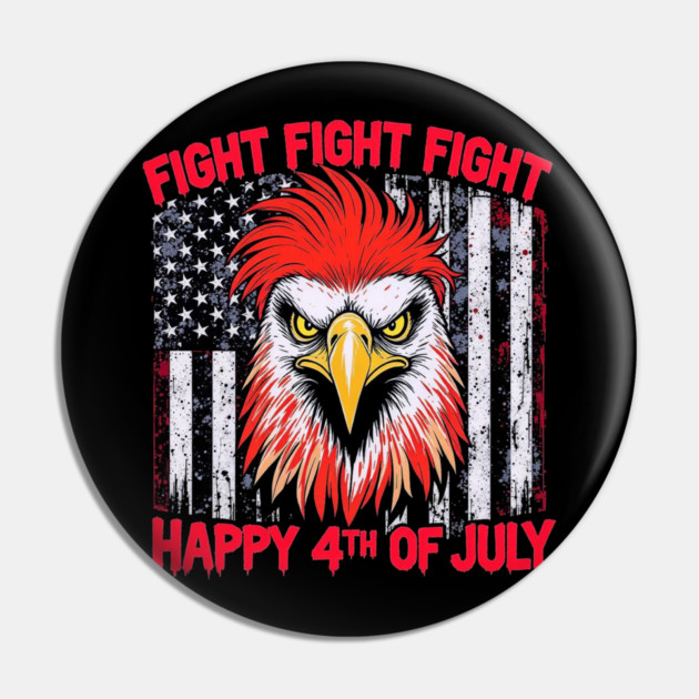 Fight for Freedom 4th of July Eagle Patriotic Pin by Art2Wear