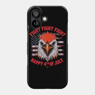Patriotic Eagle Fight Fourth of July Celebration Phone Case