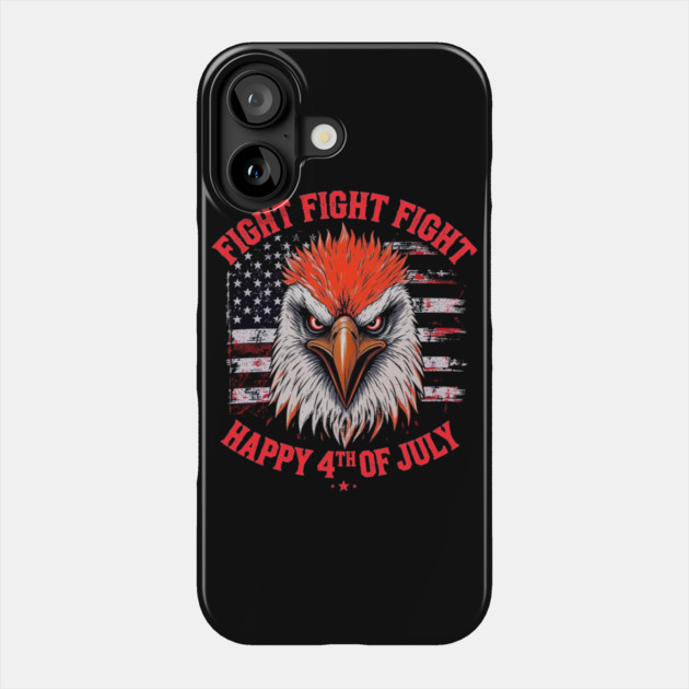 Patriotic Eagle Fight Fourth of July Celebration Phone Case by Art2Wear