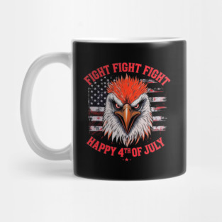 Patriotic Eagle Fight Fourth of July Celebration Mug