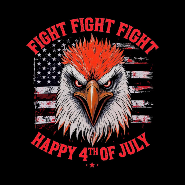 Patriotic Eagle Fight Fourth of July Celebration by Art2Wear