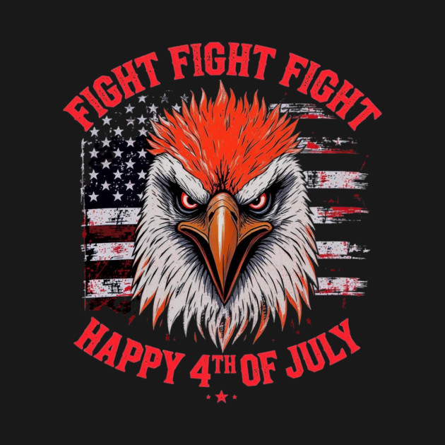Patriotic Eagle Fight Fourth of July Celebration by Art2Wear